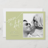 Eucalyptus Kleurtinten Trouwjurk V2 Groen ID901 Save The Date (Voorkant)