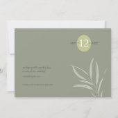 Eucalyptus Kleurtinten Trouwjurk V2 Groen ID901 Save The Date (Achterkant)