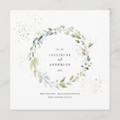 Eucalyptus krans Opslaan van de datum menu (Voorkant)