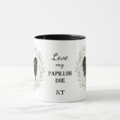 Eucalyptus Krans Papillon Monogram Mok (Midden)