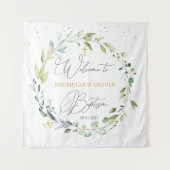 Eucalyptus Kruis Baby Doop Wandkleed (Voorkant)