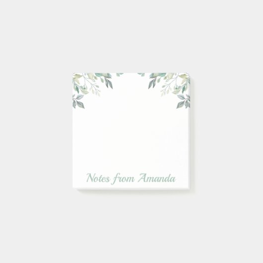 Eucalyptus laat groene Waterverf achter Post-it® Notes (Voorkant)