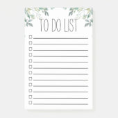 Eucalyptus laat to do list of boodschappenlijst post-it® notes (Voorkant)