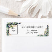 Eucalyptus-label voor bedrijfsretour van logo etiket (Insitu)