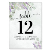 Eucalyptus & Lavendel Elegant Boho Bruiloft Kaart (Achterkant)