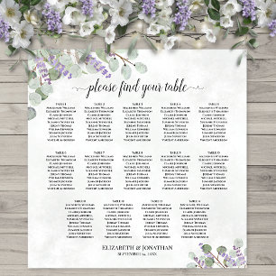Eucalyptus Lavender 14 Tafel-weduwenkaart Poster