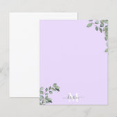 Eucalyptus Lavender Custom Name (Voorkant / Achterkant)