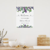Eucalyptus Lavender Flowers Mariage Affiche de bie (Cuisine)