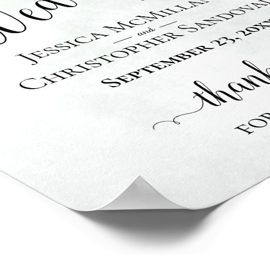 Eucalyptus & Lavender Rustic Mariage Affiche de bi (Coin)