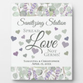 Eucalyptus & Lavender Sanitizing Station Weddensch Fotoplaat (Voorkant)