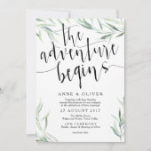 Eucalyptus L'aventure commence Faire-part de maria (Devant)