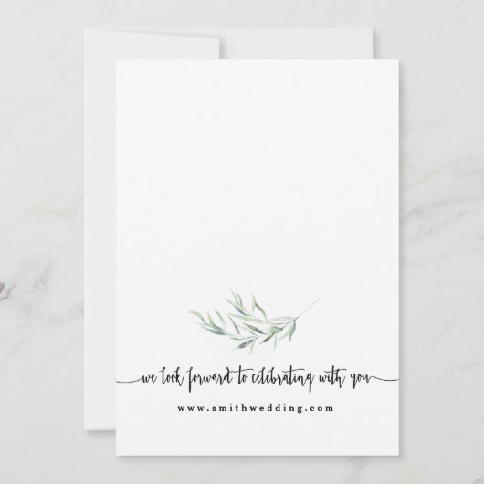 Eucalyptus L'aventure commence Faire-part de maria (Dos)