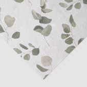 Eucalyptus Leaf op Cream Fleck Naadloos Tissuepapier (Detail)