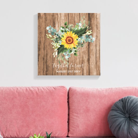 Eucalyptus Leaf, Pas getrouwd op maat Canvas Afdruk (Insitu (Woonkamer))