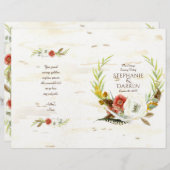 Eucalyptus Leaf Wreath Programme de Cérémonie mode (Devant / Derrière)