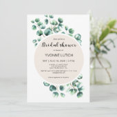 Eucalyptus Leafy Bridal Shower Kaart (Staand voorkant)