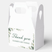 Eucalyptus leaves botanical wedding favour box  bedankdoosjes (Geopend)