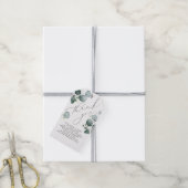 Eucalyptus Leaves Elegant Greenery Hartelijk dank Cadeaulabel (Met Touw)