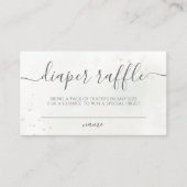 Eucalyptus Leaves Greenery Diaper Raffle Informatiekaartje (Voorkant)