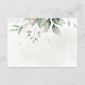 Eucalyptus Leaves Greenery Wedding Accommodatie Informatiekaartje (Achterkant)
