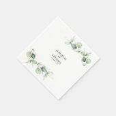 Eucalyptus Leaves Greenery Wedding Paper Servet (Hoek)