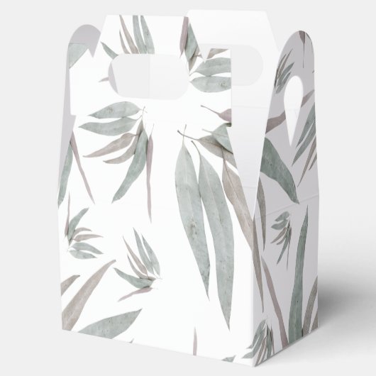 Eucalyptus Leaves Pattern Bedankdoosjes (Geopend)