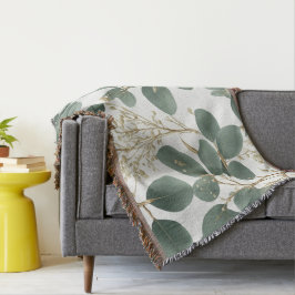 Eucalyptus Leaves Pattern Deken