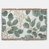 Eucalyptus Leaves Pattern Deken (Voorkant)