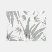 Eucalyptus Leaves Pattern Fleece Deken (Voorkant (Horizontaal))