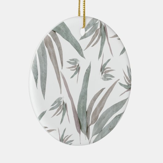 Eucalyptus Leaves Pattern Keramisch Ornament (Rechts)