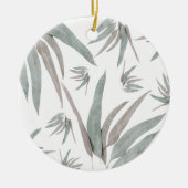 Eucalyptus Leaves Pattern Keramisch Ornament (Voorkant)