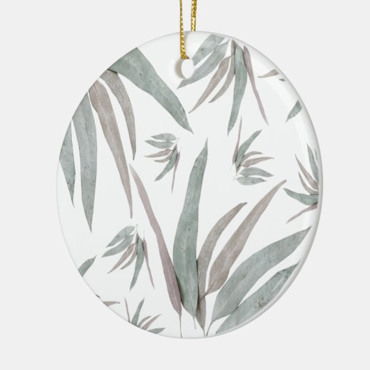 Eucalyptus Leaves Pattern Keramisch Ornament (Links)