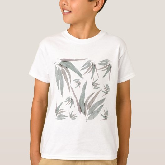 Eucalyptus Leaves Pattern T-shirt (Voorkant)