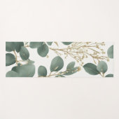 Eucalyptus Leaves Pattern Yogamat (Voorkant (horizontaal))