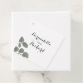 Eucalyptus Leaves Thema Bedankjes Labels (In situ)