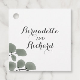 Eucalyptus Leaves Thema Bedankjes Labels