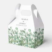 Eucalyptus Leaves Wedding Bedankdoosjes (Voorkant Zijde)