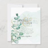 Eucalyptus Leaves Wedding Greenery QR CODE Modern (Voorkant)
