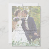 Eucalyptus Leaves Wedding Kaart (Voorkant)