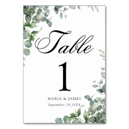 Eucalyptus Leaves Wedding Kaart