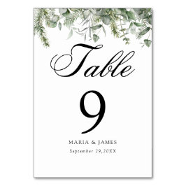 Eucalyptus Leaves Wedding Kaart