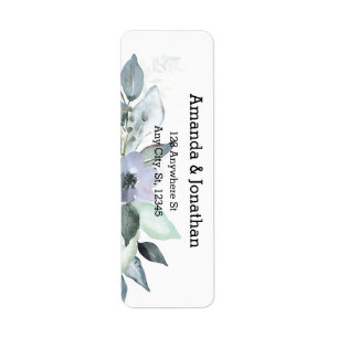 Eucalyptus Leaves Wedding Return-adreslabels Etiket