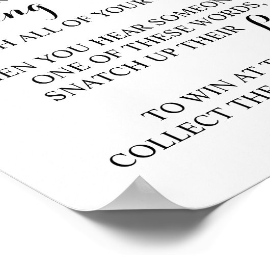 Eucalyptus Leg een wasknijper Bruids douche spel b Poster (Hoek)