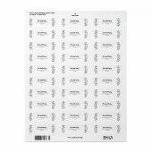 Eucalyptus Lente Zomer Terugkeer Adres Label (Full Sheet)