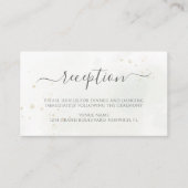 Eucalyptus leveert Greenery Wedding Reception Informatiekaartje (Voorkant)