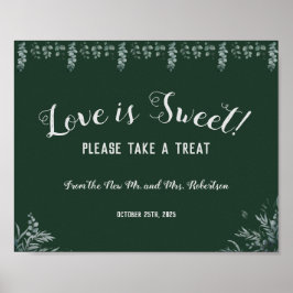 Eucalyptus Liefde is Zoete Bruids Shower Trouw  Poster