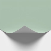 Eucalyptus Light Green Solid Color Cadeaupapier (Hoek)
