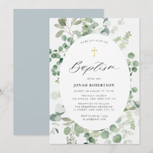 Eucalyptus lijst baby kaart