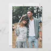 Eucalyptus Lijst Greenery Wedding Save the Date Kaart (Achterkant)