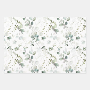 Eucalyptus Loof Baby/ Bruiloft Feestpapier Vellen